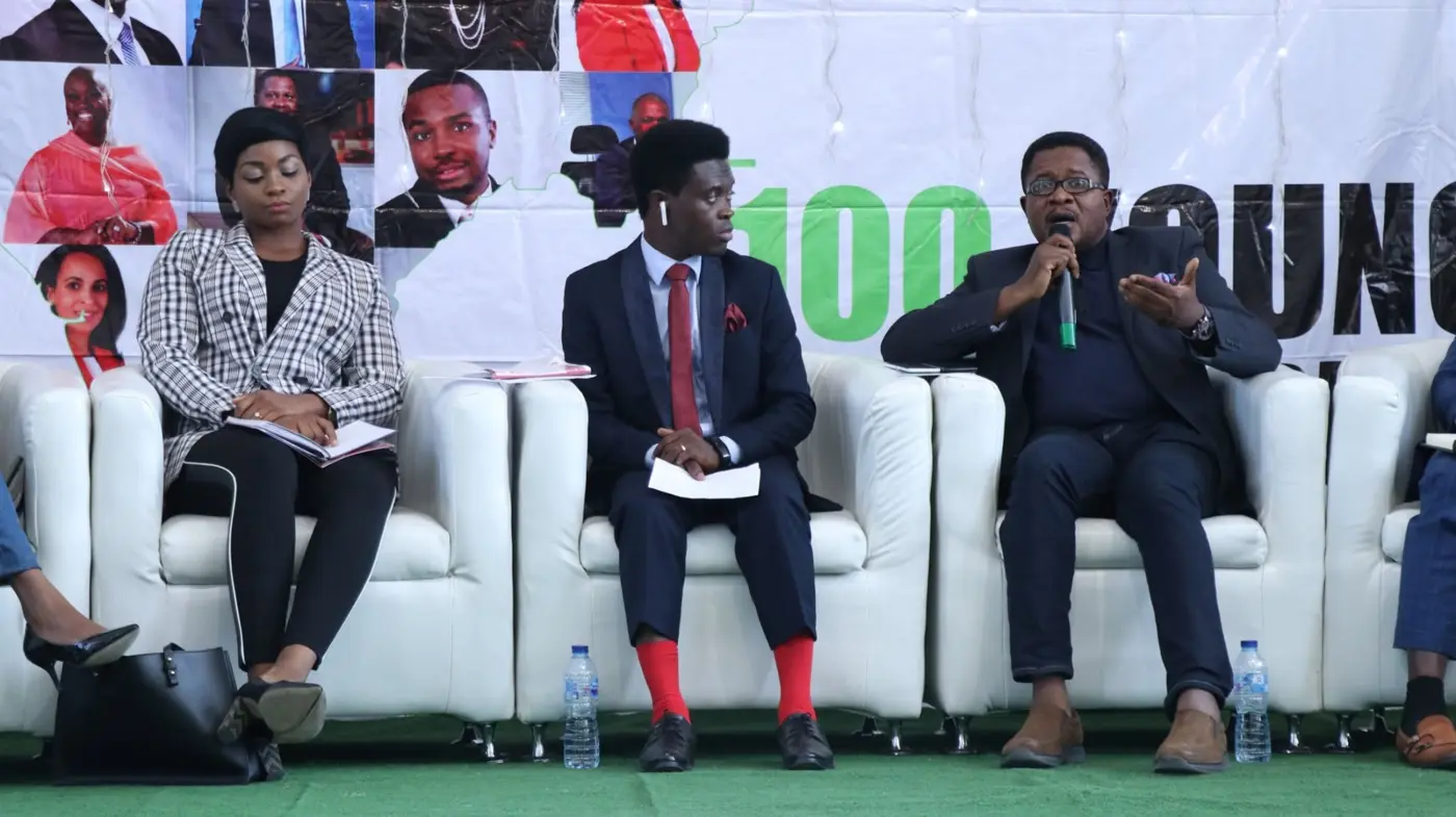 Taiwo Peace Oyeniyi participating in a panel discussion