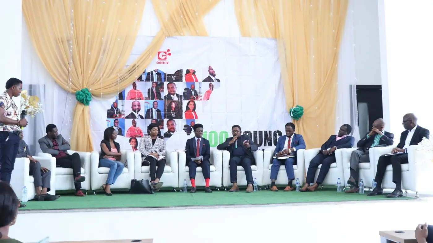 A wide panel session at the 100 Young CEOs Forum