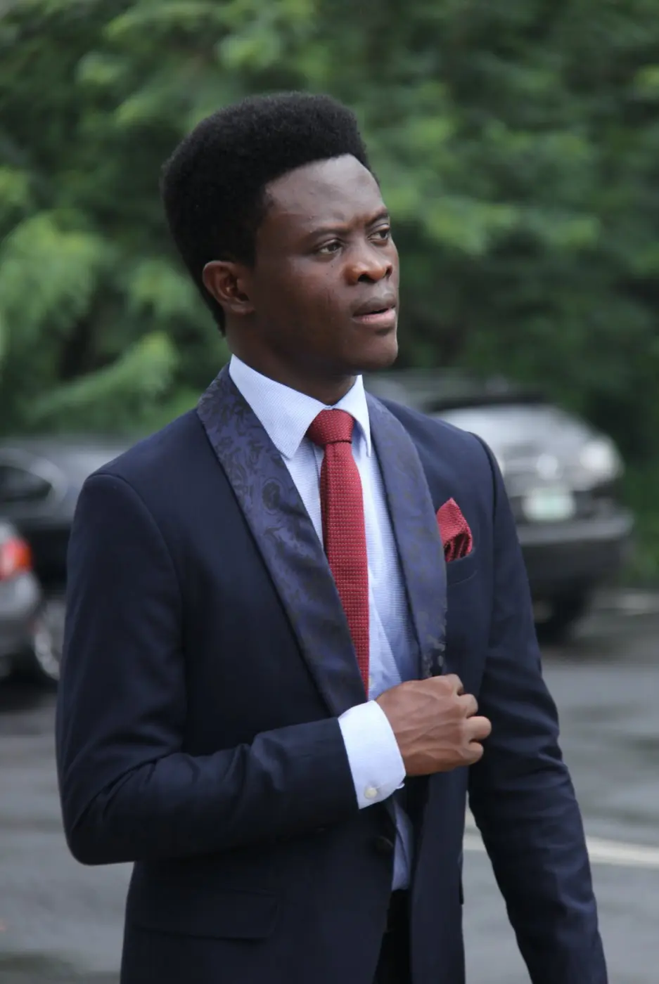 Close portrait detail of Taiwo Peace Oyeniyi