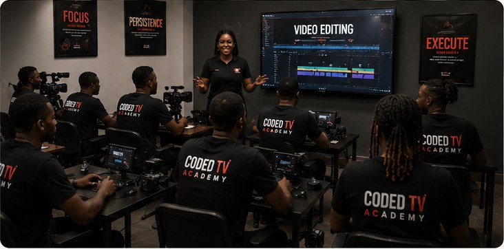 Coded Film Academy practical classroom training